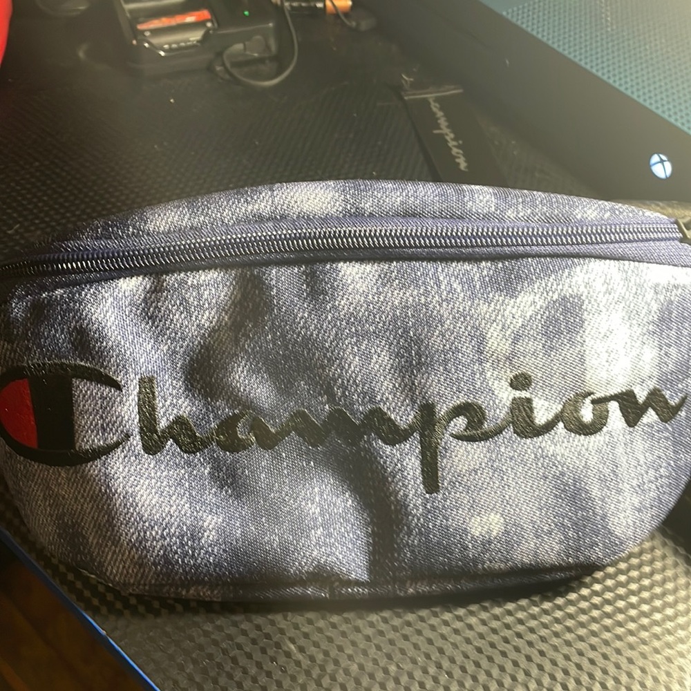 Champion blue fanny pack